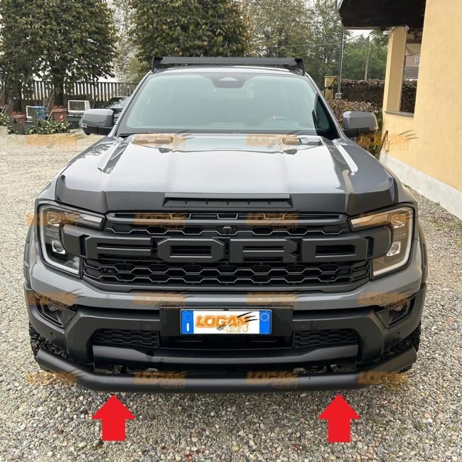 4 Stück Auto Einstiegsleisten Schutz Kohlefaser Für Ford Ranger T9 2023 2024+ - Mit Logo