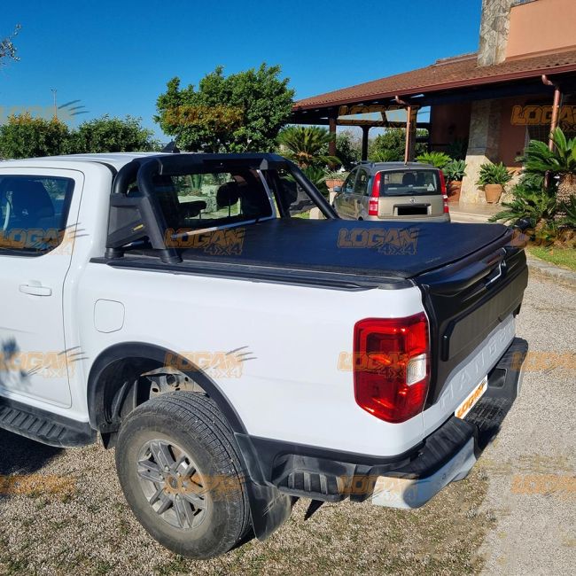 Bâche Souple Enroulable Pour Ford Ranger T9 (2023-2024) - Couvre-benne Noir
