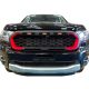 Kühlergrill / Kühlergrillblende / Sportgrill als Kühlergrilleinsatz mit LEDs und Roten Einsätzen für den Ford Ranger Limited, XLT, Thunder 2019 – 2022 T8