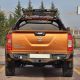 Paraurti Protezione Posteriore Nero per Uso Gravoso con Luci LED per Nissan Navara NP300 2014 - 2023