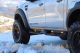 Trittbretter / Rockslider / Seitenschweller mit LED-Lichtern für Ford Ranger 2012 - 2023 T6 T7 T8 Kohlenstoffstahl Modell mit Mittelpartition mit TÜV / ABE Teilegutachten