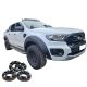 Radläufe / Kotflügelverbreiterungen mit ästhetischen Schrauben und Spurverbreiterungen / Distanzscheiben für Ford Ranger T8 2019 – 2023 für modell mit PDC-Sensor – Limited und Wildtrak