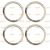 4 Centering / Hub Centric / Spigot Rings 110 - 93,1 mm for Ford Ranger 2012 - 2023 T6 T7 T8