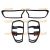 Pair of Head light and Tail light Cover Guards / Front and Rear Light Protectors for Ford Ranger T6 T7 T8 2015 – 2023