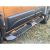 Trittbretter / Rockslider / Seitenschweller mit LED-Lichtern für Nissan Navara D40 2005 – 2015 Kohlenstoffstahl Modell mit Mittelpartition mit TÜV / ABE Teilegutachten