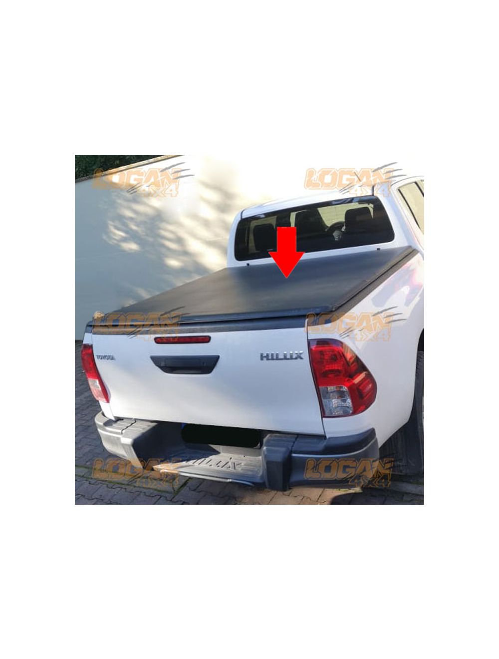 Laderaumabdeckung ohne Bohren für Toyota Hilux Vigo Double-Cab 2005 - 2015