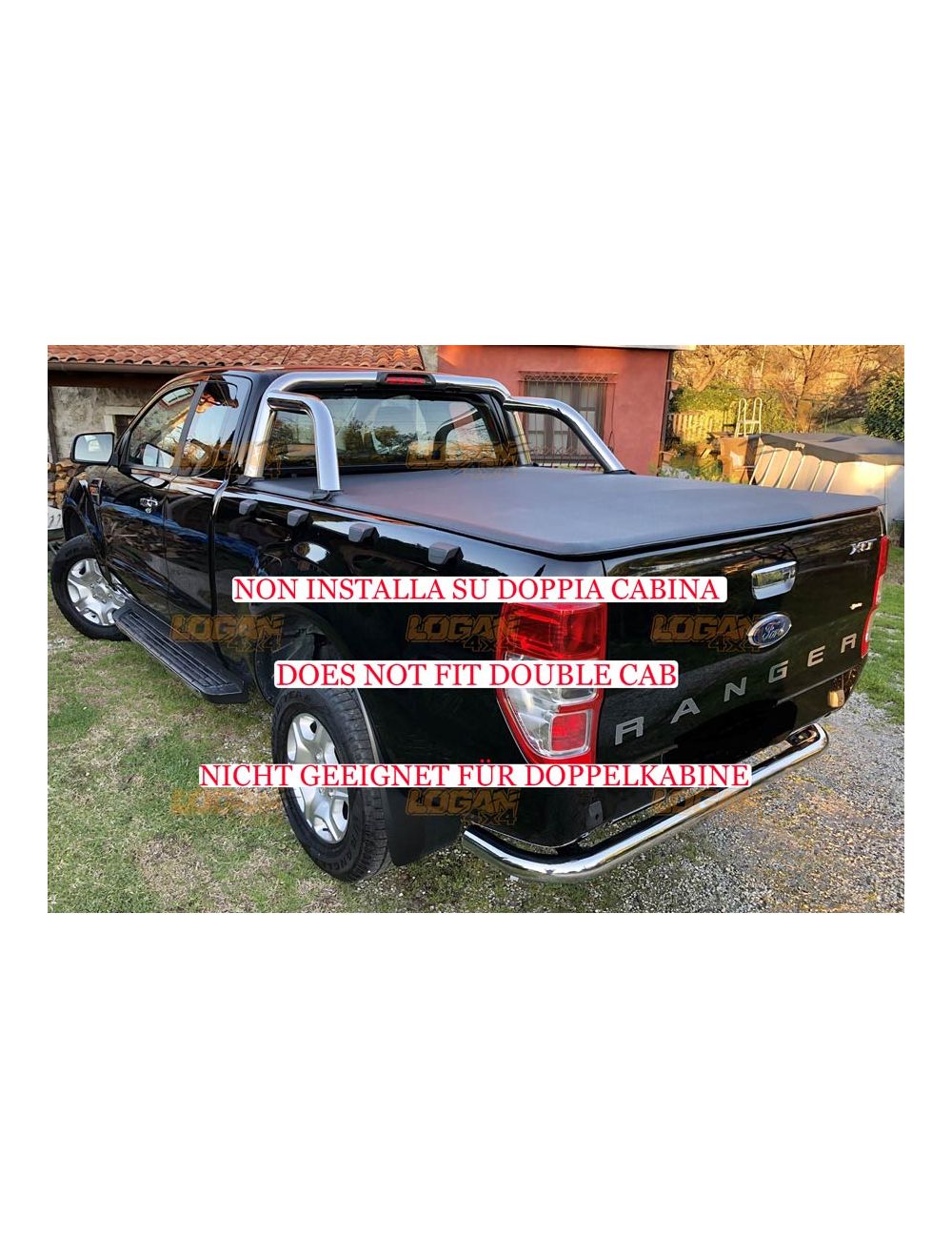 BACHE DE BENNE SOUPLE - Ford Ranger 2012/2022 - SUPER CAB - Avec