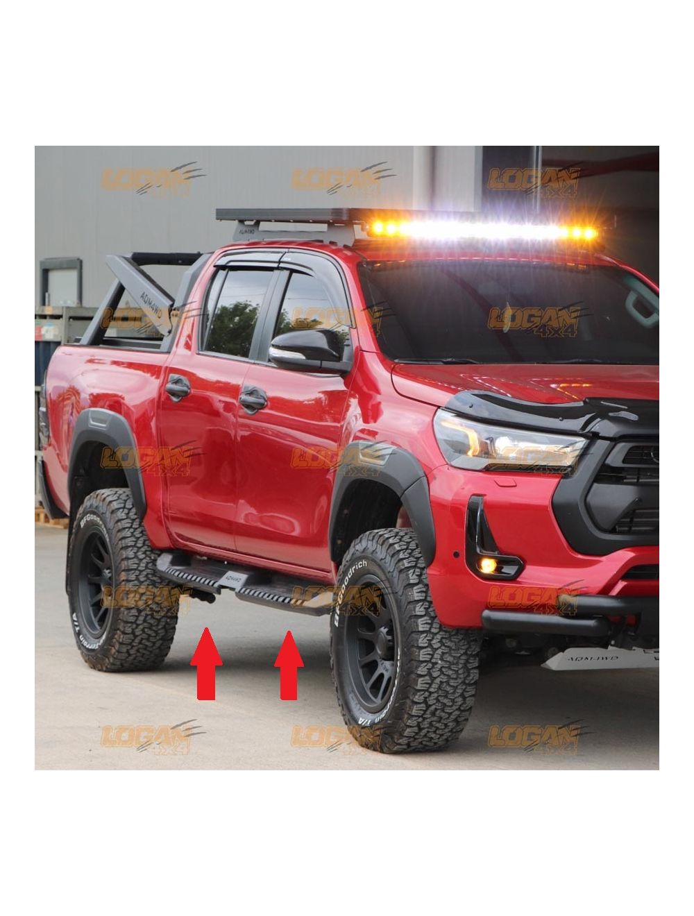 Toyota hilux best sale running boards