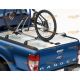 Portabici e-bike da tetto universale per barre trasversali nero con chiusura a chiave