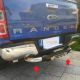 Protezione per Paraurti Posteriore con scritta “RANGER” per Ford Ranger T6 T7 T8 2012 – 2023 Acciaio Inox