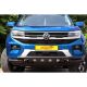 Bull Bar / Protezione / Barra Paraurti Anteriore Modello Tiger per Volkswagen Amarok 2023 - 2024 in Acciaio Verniciato Nero