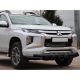 Bull Bar / Protezione / Barra Paraurti Anteriore Modello Tiger per Mitsubishi L200 2015 – 2023 in Acciaio Verniciato Nero