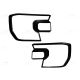 Entourages / Enjoliveurs de Phares Avant / Couvre-phares / Protecteurs pour Ford Ranger T9 XL et XLT 2023 – 2025