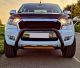 Bull Bar / Barra Paraurti / Protezione Anteriore Tubolare per Ford Ranger 2012 - 2023 T6 T7 T8 in Acciaio Verniciato Nero