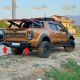 Paraurti Posteriore Nero per Uso Gravoso per Ford Ranger T6 T7 T8 2012 – 2023