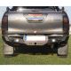 Paraurti Protezione Posteriore Nero per Uso Gravoso con Luci LED per Toyota Hilux Revo, Rocco, Invincible 2015 - 2024