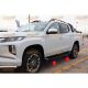 Trittbretter / Rockslider / Seitenschweller für Mitsubishi L200 2015 - 2023 Kohlenstoffstahl mit TÜV / ABE Teilegutachten