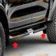 Heavy Duty Side Steps / Running Boards for Ford Ranger T9 2023 – 2024 Carbon Steel Model with Central Partition with TÜV / ABE Certification