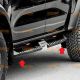 Heavy Duty Side Steps / Running Boards with LEDs Lights for Ford Ranger T9 2023 - 2024 Carbon Steel Model with Central Partition with TÜV / ABE Certification
