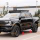 Pedane Laterali Sottoporta con Luci Led per Ford Ranger T9 2023 – 2024 in Acciaio al Carbonio con Certificazione TÜV / ABE