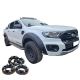 Elargisseurs d'ailes / Extensions d'ailes avec des Vis Esthétiques et Entretoises / Elargisseurs pour Ford Ranger T8 2019 - 2023 avec Capteurs de Stationnement Latéraux – Limited et Wildtrak
