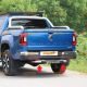 Heckstoßstange / Stoßstangen Hinten Schutz mit “AMAROK” Schriftzug für Volkswagen Amarok 2023 - 2024 Edelstahl